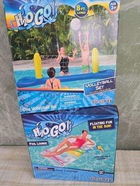 Bestway H2O Go! Pool Lounge & Volleyball Set New